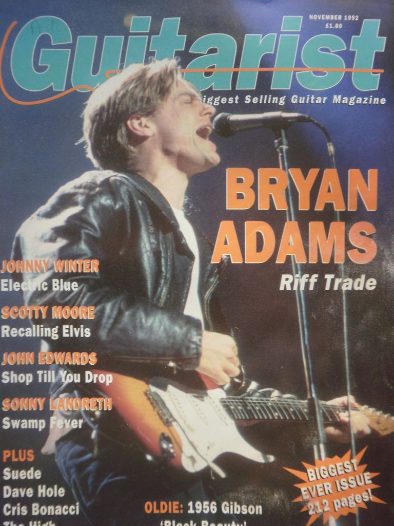  11/92 BRYAN ADAMS   JOHNNY WINTER   SCOTTY MOORE   JOHN EDWARDS