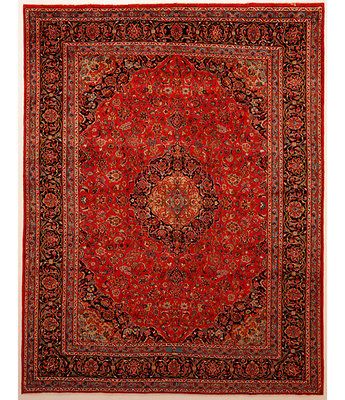 Large Area Rugs Handmade Persian Wool Mashad 10 x 13