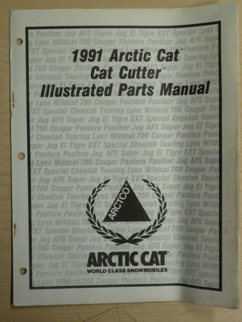 ARCTIC CAT 1991 CAT CUTTER ILLUSTRATED PARTS MANUAL