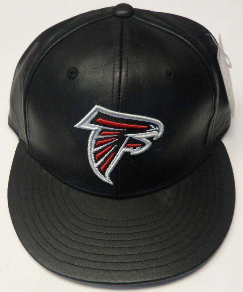 NFL Atlanta Falcons Team Apparel Reebok Leather Cap Hat 7 1/4 NEW