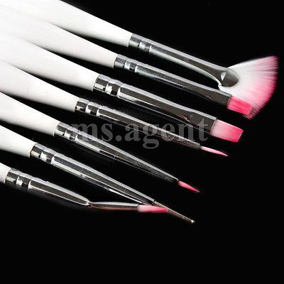 7pcs Nail art Design painting pen polish set make up tool H24