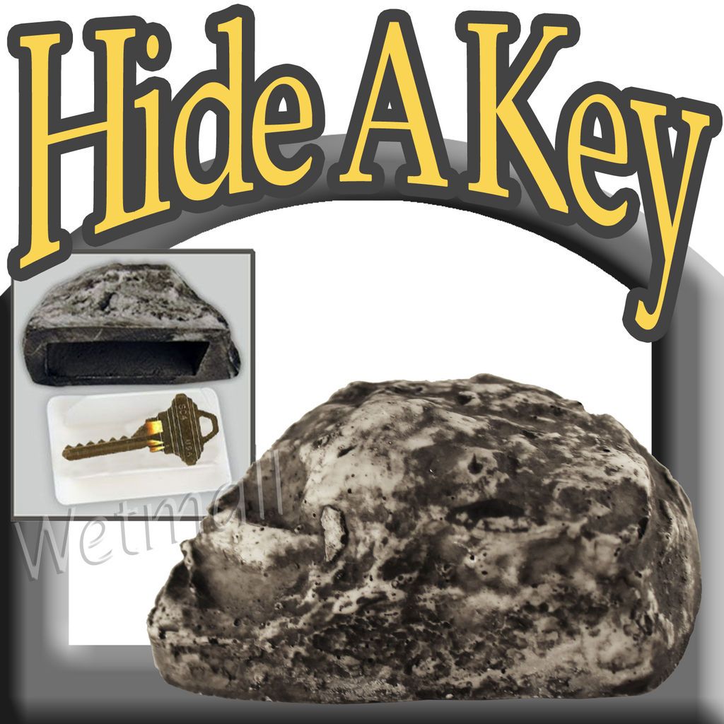 Hide a Key Holder Hider Fake Garden Rock Yard Stone Outdoor