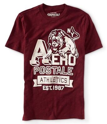 NY 1987 Aero Lion Athletics Graphic EST. 1987 T Shirt XL NWT Auburn