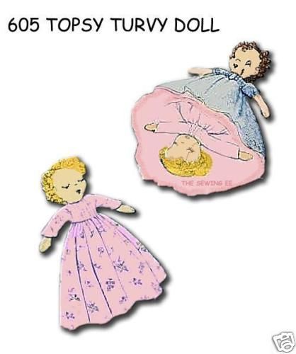 605 Topsy Turvy Awake & Asleep doll Pattern