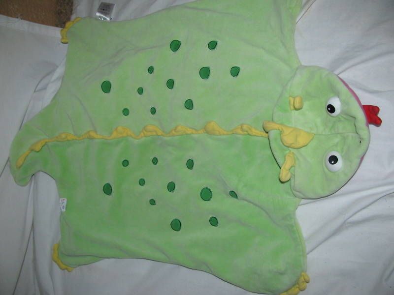 Baby Einstein Green Blah Dinosaur Blanket Baby Puppet