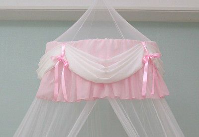 New Chiffon Shirring Lovely Baby Crib Bed Canopy Mosquito Netting