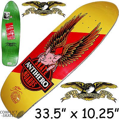 ANTI HERO Jeff Grosso Free Pig XL Skateboard Deck Vert Pool 10.25