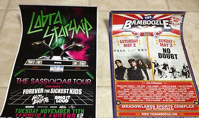 Concert Posters Lot The Bamboobzle 2009 No Doubt Fall Out Boy Cobra