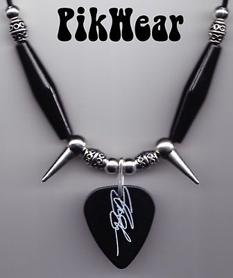 Slash Signature Black Guitar Pick Necklace