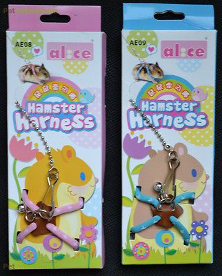 Hamster Adjustable Harness with Lead / Small Ferret Lead Hamster Rat