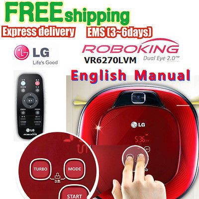 VR6270LVM Smart Dual eye 2.0 48dB Robot Vacuum Cleaner★Red