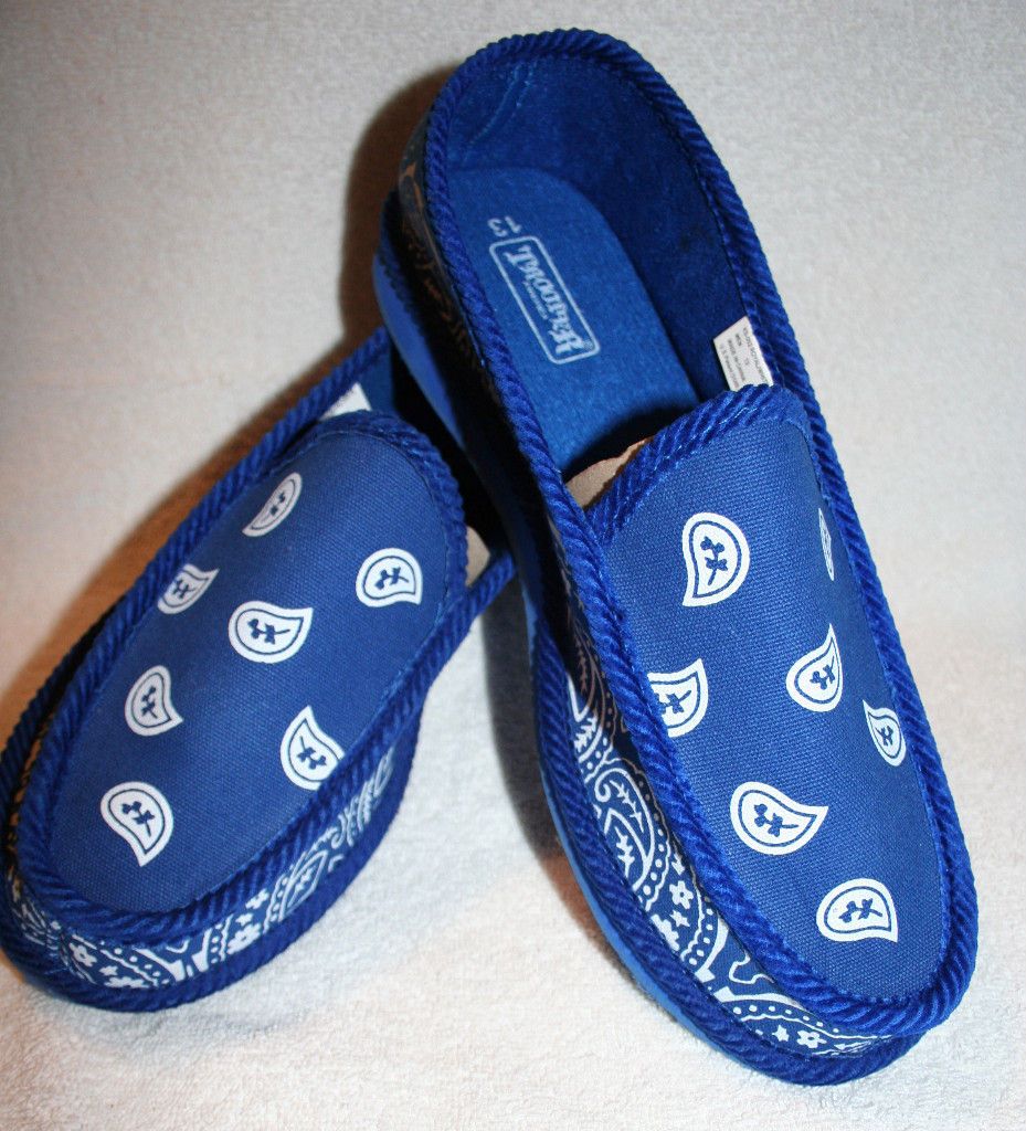 blue bandana loafers