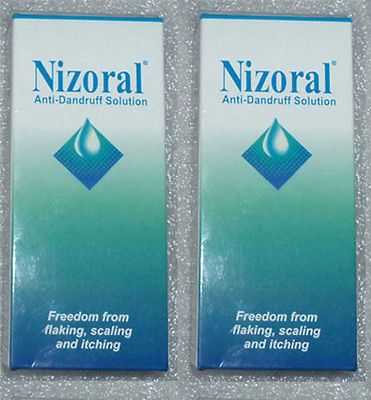 Lot of 2 Bottles Nizoral A D Anti dandruff shampoo   50 ml Each Free