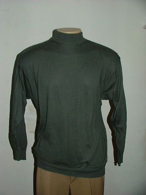 WOW TOM JAMES MOCK NECK SWEATER SIZE L COTTON & RAYON GRAY