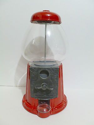 11 Gumball Machine Bank Metal Jolly Good Red