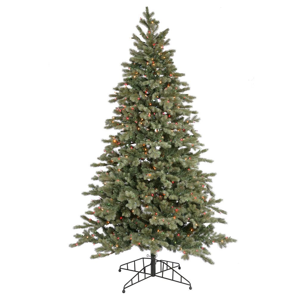 FT PRETTY REALISTIC BLUE BALSAM FIR ~CLEAR STAY LIT LIGHTS PE