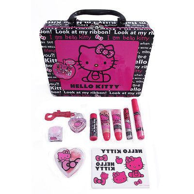 Hello Kitty Complete Dress Up Cosmetics Set in Collectors Storage Case