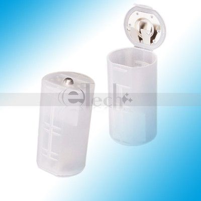 Cell Battery Adaptor Converter Case AA*2 to D Size Battery Holder Case