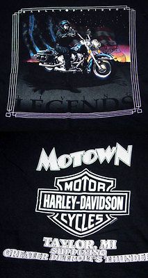 AUTHENTIC HARLEY DAVIDSON MOTOWN DETROIT SHIRT SZ M