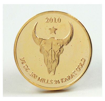 Indian Head Sitting Bull Coin 1/2 Troy Oz 100 Mills 24k Thick 3004B