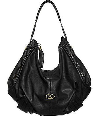 Black Large/Big Soft and Slouchy Bardot Hobo DesignerVital io Vera