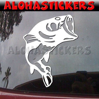 BASS FISH #1 Fishing Surf Skate Car Boat Graphics Vinyl Decal Window