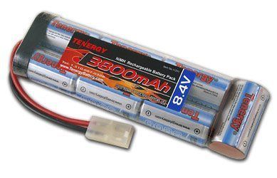 3800mAh Flat NiMH Battery Pack for AirSoft Rifles, RC Car, Hobbico