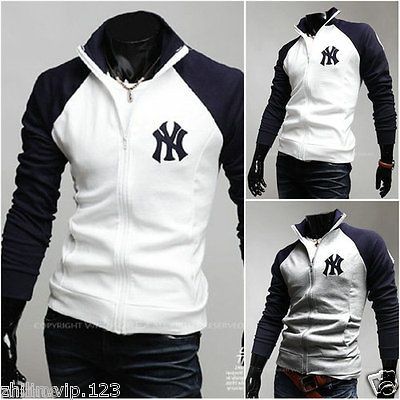 NEW STYLE YANKEES NEW YORK LOGO BASEBALL UNIFORM COAT ZIP JACKET 1870