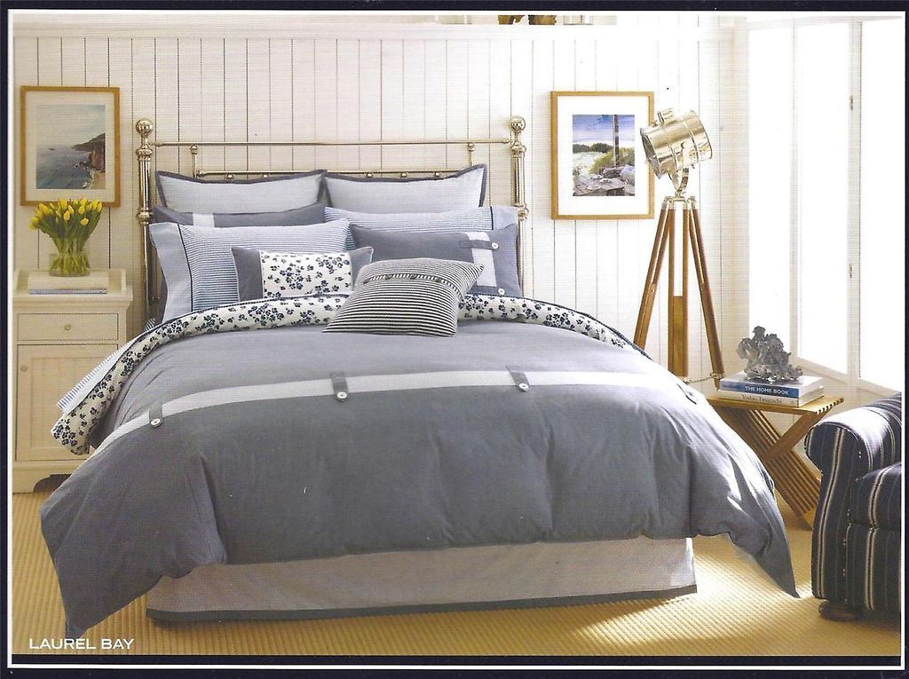 NAUTICA KING BEDDING ENSEMBLE   LAUREL BAY   REVERSIBLE