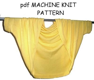 Shrug & Shawl & Poncho & Afghan Machine Knitting Patterns