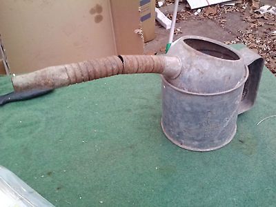 Vintage One Quart Motor Oil Filler Can Galvanized