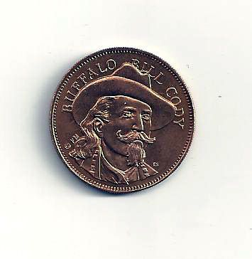 BUFFALO BILL CODY * 1970 HUSKY OIL CO. RUGGED AMERICANS FRANKLIN MINT