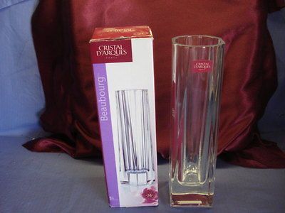 Cristal DArques, Crystal Beaubourg Vase, 7 3/4H NEW