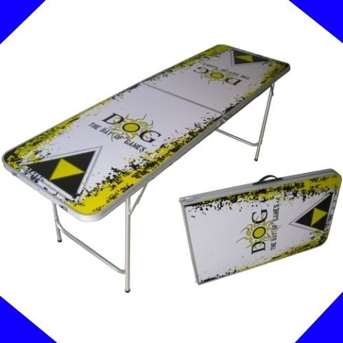 Foot (6.5ft) Beer Pong Table   Foldable & Portable