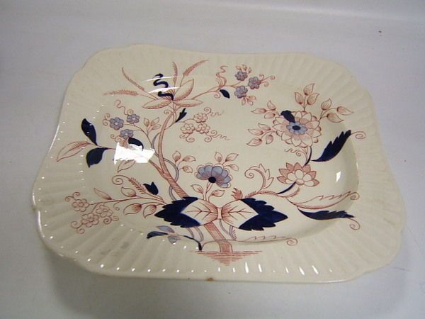 Booths England China Fresian Platter Ribbed A7102