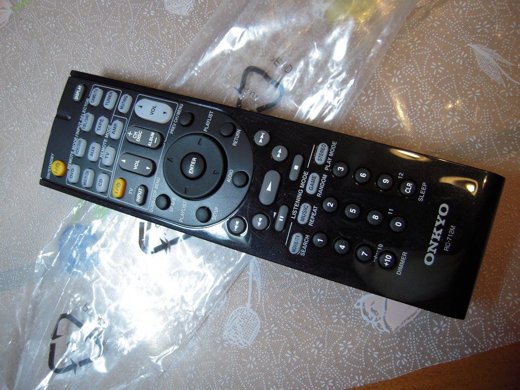 ONKYO AV Remote Control RC 712M for DVD TV CD TUNER VCR