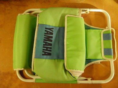 New NOS Yamaha Outboard Beach Green Blue Stadium Seat Backpack Cooler