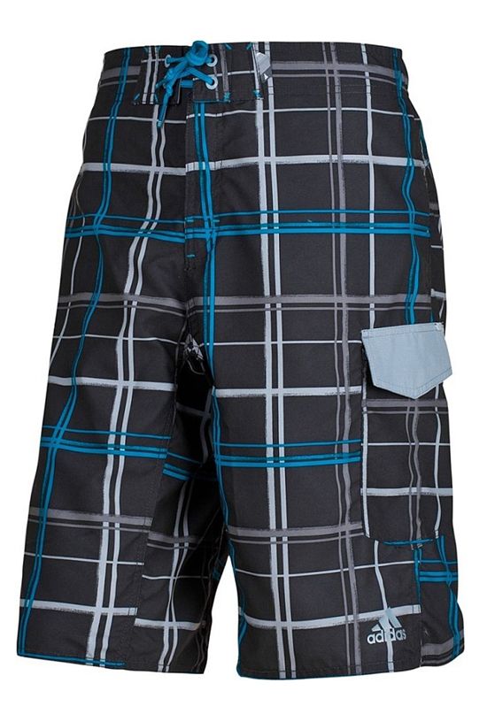 Adidas Mens Plaid Swimming Swim Board Shorts   Beach Swimwear New