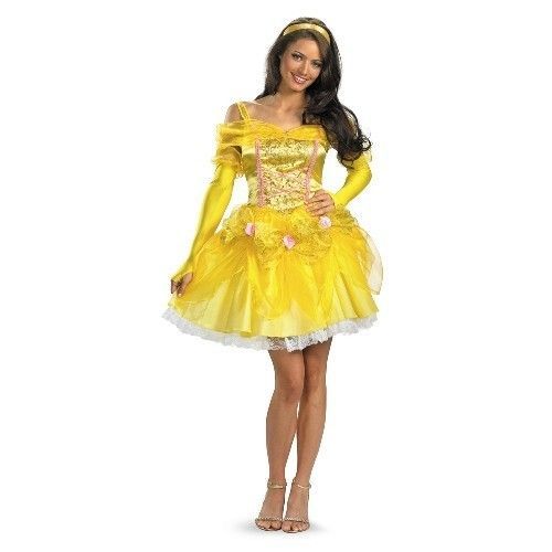 SASSY BELLE Adult Disney Costume Beauty & Beast Size 8 10 Disguise