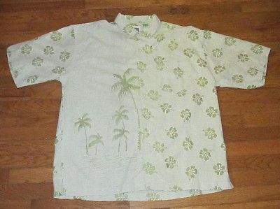 Ocean Current Beach Mens Shirt Size XL Hawaiian Casual Golf Sport Polo