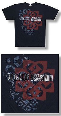 BREAKING BENJAMIN LAYERED CLASSIC LOGO BLACK T SHIRT XL X LARGE NEW