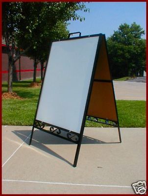 Portable Sidewalk Sign Message Board Folding Frame