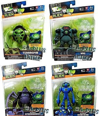 BEN 10 TEN ALIEN ULTIMATE COLLECTION SPIDERMONKEY TERRASPIN NRG ECHO