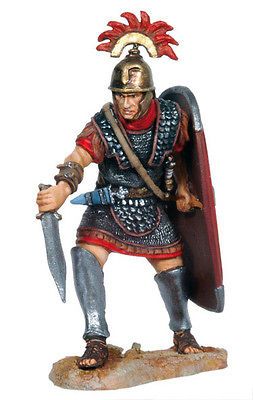 Toy Soldiers 1/32 Thrusting Roman Centurion Figure Black Hawk Metal