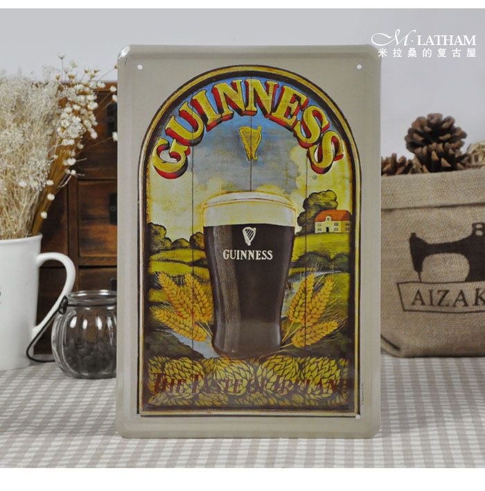 G4 Sheet metal drawing Decorative painting Guinness black beer