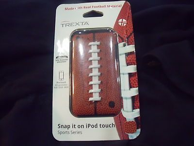 Real Leather Snap On Football Case & Screen Protector iPod Touch 4