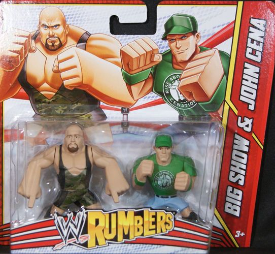 WWE RUMBLERS BIG SHOW & JOHN CENA FIGURES *NU*