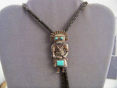 VINTAGE SOUTHWESTERN KACHINA BOLO TIE