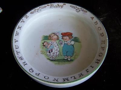 Vintage Campbell Soup Kids Baby ABC by Buffalo Pottery Plate signed