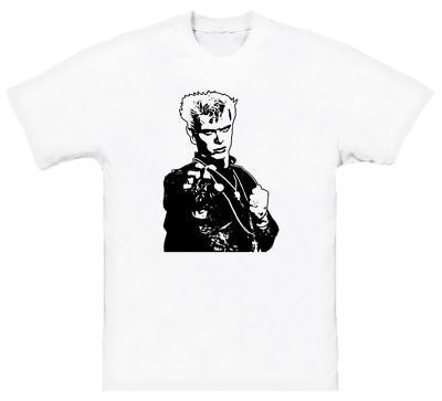 Billy Idol Retro 80S Cool Rebel Yell Rock White T Shirt